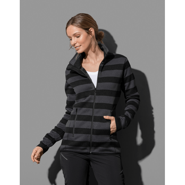 Striped wool coat best sale